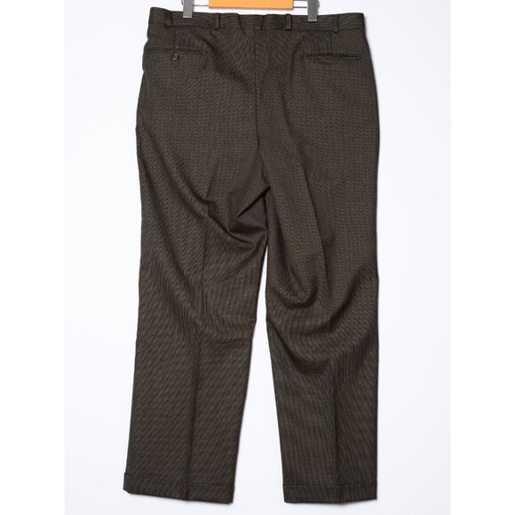 Vtg Chaps Ralph Lauren Mens 44R 3 Piece Houndstooth Wool Suit 36x30 Pants Vest - Picture 7 of 11